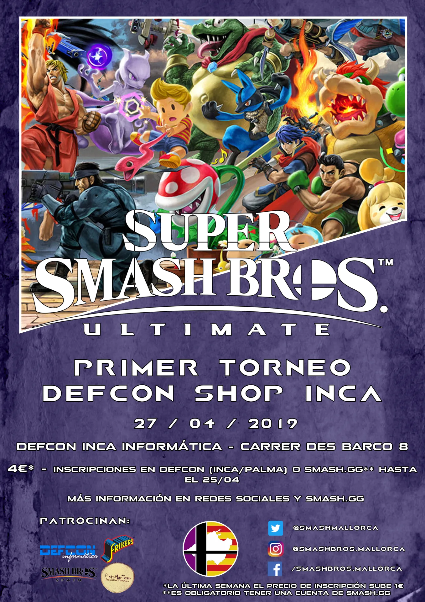 Torneo Smash Ultimate Defcon Shop Inca